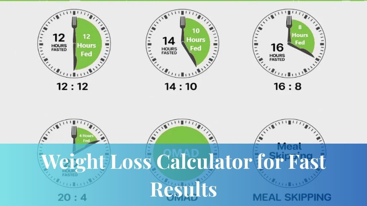 Weight Loss Calculator for Fast Results
