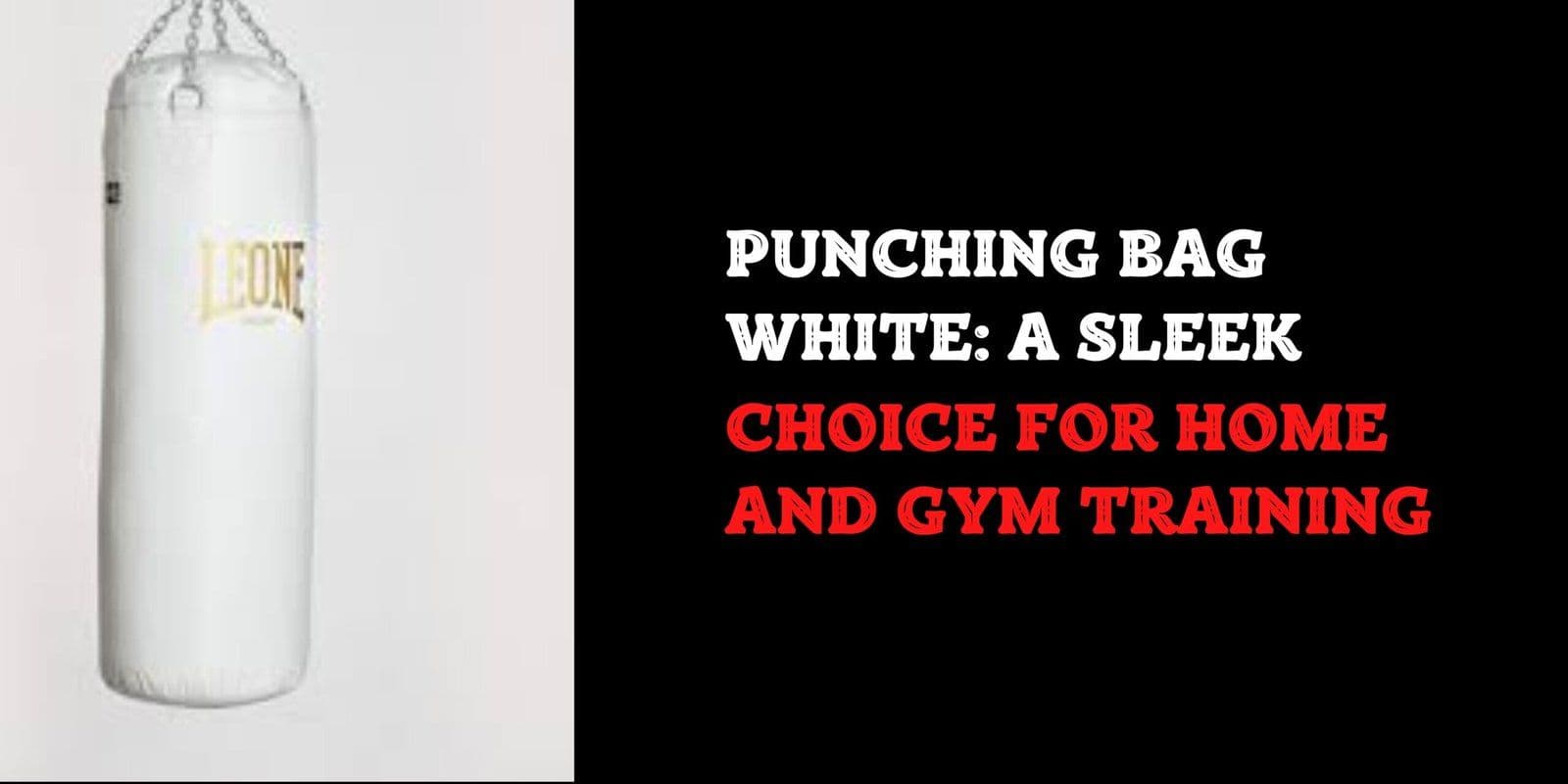 Punching Bag White: A Sleek Choice for Home and Gym Training