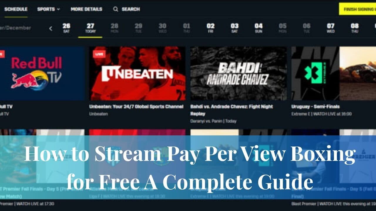 How to Stream Pay Per View Boxing for Free A Complete Guide