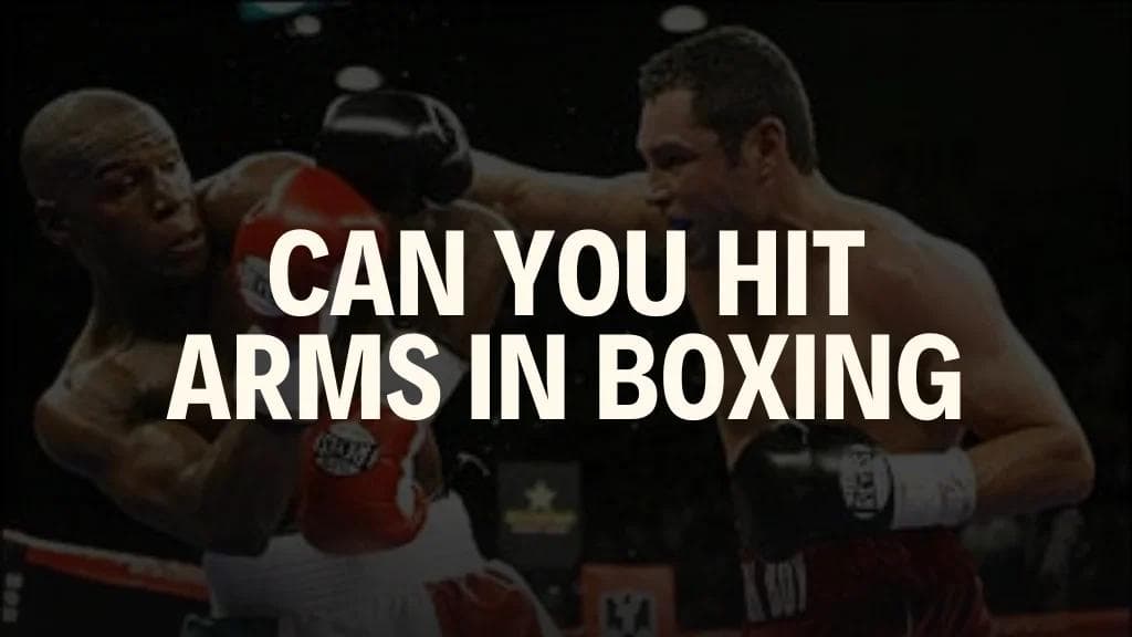 Can You Hit Arms in Boxing A Comprehensive Guide
