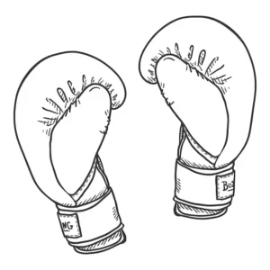 How to Draw a Boxing Gloves