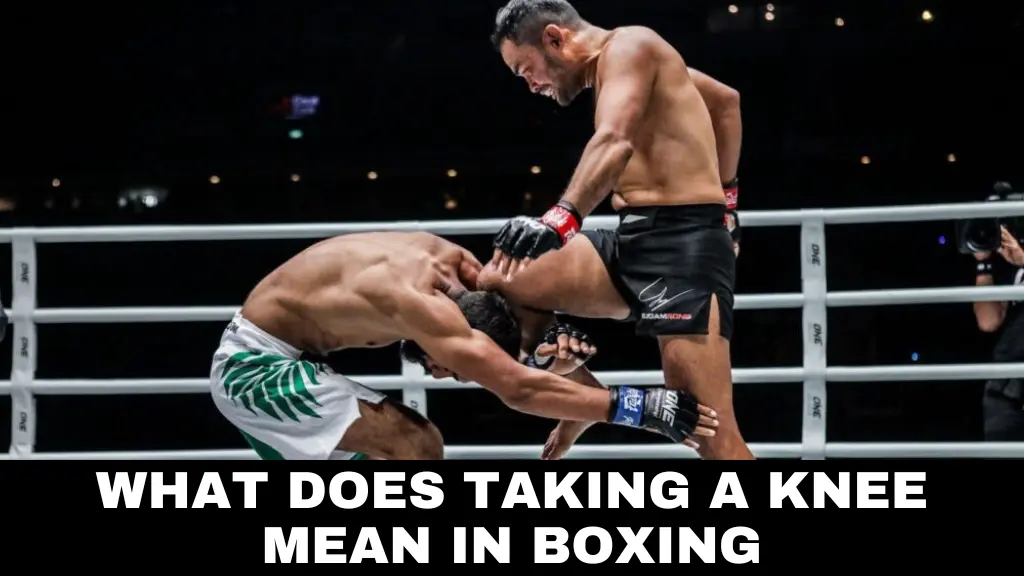 What does Taking a Knee mean in Boxing